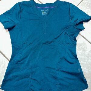 Healing Hands Caribbean blue scrub set Sz M